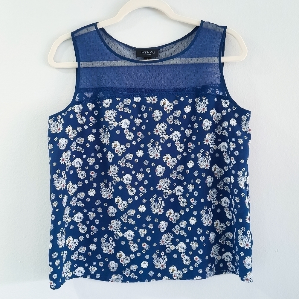 Jason Wu For Target Floral Sleevless Blouse M